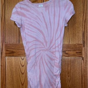 Purple tie dye dress